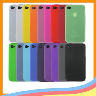 1PC Silicone Soft Back Cover Case Skin for Apple iPhone 4S 4 4G 4GS 