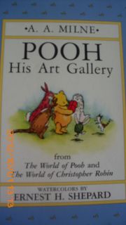 Vintage Winnie The Pooh AA Milne Art Gallery Watercolor Prints