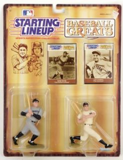 Baseball Greats Babe Ruth Lou Gehrig Starting Lineup Action Figures 