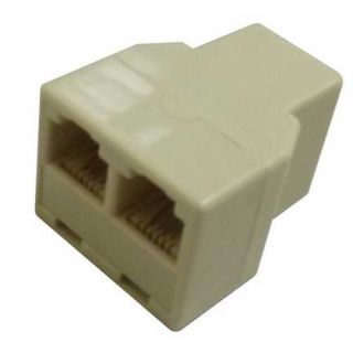 Duplicador RJ11 1x RJ11 H A 2X RJ11 H Conector Telefono