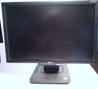 Acer AL1916W 19 in 19in inch Flat Screen Computer Monitor Works