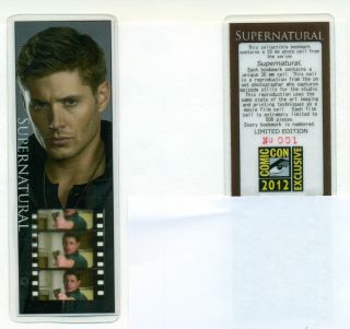 Supernatural Jensen Ackles SDCC Comic Con Excl. Collectible Film Cell 