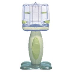 Acrylic Vision Model 110 Bird Cage with Stand and Acceseriories