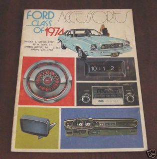 Ford Accessories 1974 Mustang II Sales Brochure
