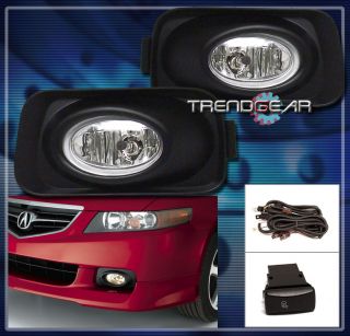 2003 2005 Acura TSX Bumper Fog Lights Lamp OEM Switch