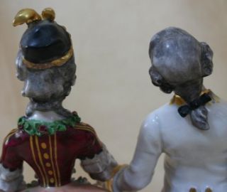   Germany Porcelain Figurine of Man and Woman Ackermann Fritze