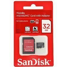   MicroSDHC 32GB Card with Adapter Factory Sealed New FREE S&H