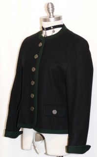 Admont Black Women Wool Austria Short Riding Dress Suit Coat Jacket EU 