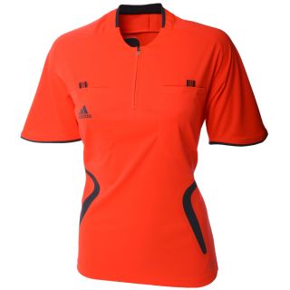 Adidas Womens Short Sleeve Soccer Referee Jersey Top Ladies Shirt 