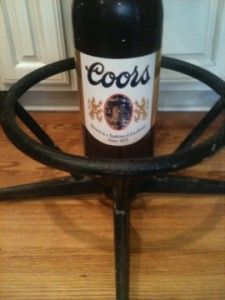 RARE Vintage Adolph Coors Bottle Barstool Hard to Find