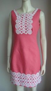 New Lilly Pulitzer Adelson Shift Jacquard Dress Pink 2 4 6 8 10 5sizes 