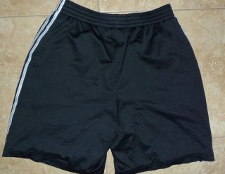 Adidas Basketball Athletic Casual Black Polyester Shorts Mens XL