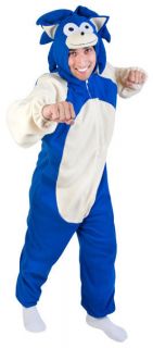 Adult Sonic Hedgehog Video Games Halloween Costume Funny Retro One 