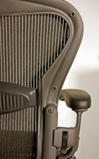 Herman Miller Aeron Chair Black Lumbar Size C Large Fully Loaded Black 