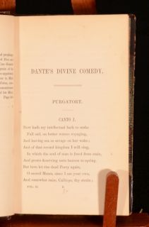 1853 55 2vol Dantes Divine Comedy Purgatory Translated Cayley Notes 