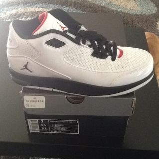 Air Jordan After Game White / Black / Red 7 Youth Girls Shoes