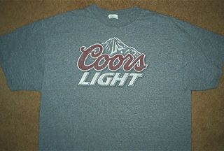 COORS LIGHT Beer Miller Brewing Company Adolph Coors XL T Shirt