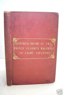 1848 Historical Record Prince Alberts Light Infantry