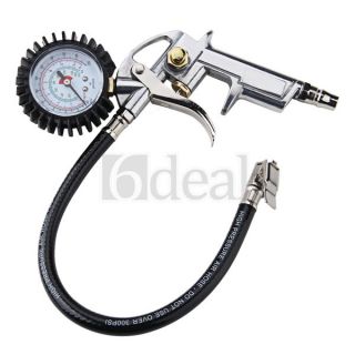 air auto truck bike tire tyre inflating inflator tool pressure dial 