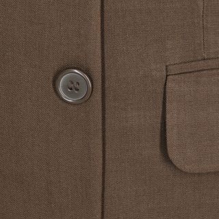 50L Aldo Rossini Brown Three Button Microfiber Suit