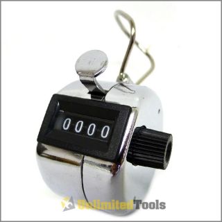 Digit Hand Held Tally Counter Thumb Plunger Attendance Sports 