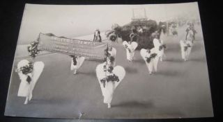 1925 Aimee Semple McPherson Rose Parade Float Real Photo Postcard 