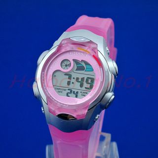 OHSEN Digital Sport Alarm Light Waterproof Pink Watch For Girls Boys 