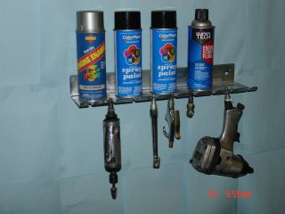 Air tool rack Holds 9 Air tools shelf organizer