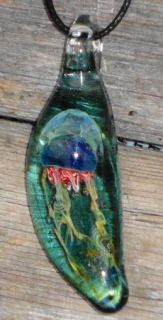   Glass Aquarium Exhibit Lampwork Pendant Bead by Joe Crisanti Glass
