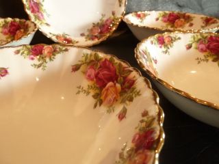 Royal Albert England Old Country Roses Set of 5 Dinnerware Bowls 