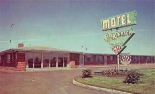 City Centre Motel Edmonton Alberta Canada Postcard