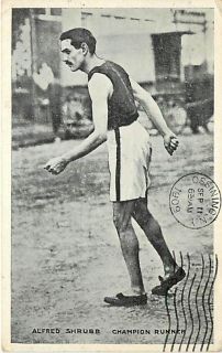 Alfred Shrubb Champion Runner mailed 1909 K46629