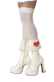 Alice in Wonderland Boots Queen of Heart Costume Shoe footwear Rebel 