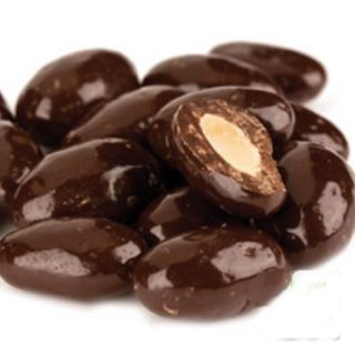 Crunchy almonds covered in rich dark chocolate make these bite sized 