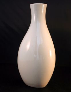Vintage Halston White Ceramic Bud Vase Elsa Peretti 80s