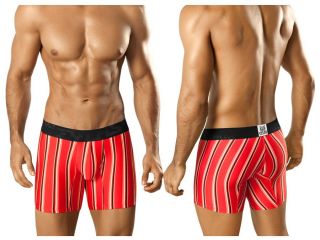ZYLAS Underwear 2872 Unique Vertical Stripe Pattern Boxer