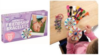 Friendship Bracelet Making Kit Thread Wheel Girl Craft Party Sleep 