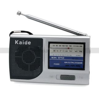 Portable Mini FM Am Pocket Radio 2 Bands Receiver 88 108MHz 2 AAA 