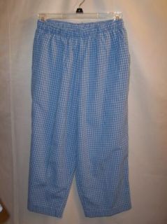 Misses Allison Daley Cropped Pants Capri Outfit Set Blue Size Petite 
