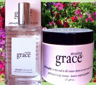 Philosophy Amazing Grace Spray Fragrance 2 oz and Body Butter 8 oz Duo 