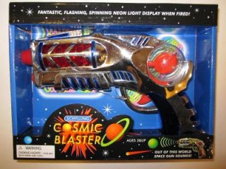 Cosmic Blaster Space Toy Pistol Laser Ray Gun Lights Sound Billy Idol 