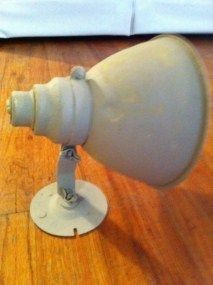Vintage Steber Industrial Machine Age Metal Spot Work Shop Light Lamp 