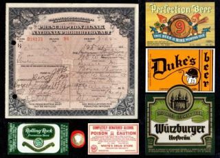 Christmas 1925 Whiskey for Indigestion Prohibition Doctor Prescription 