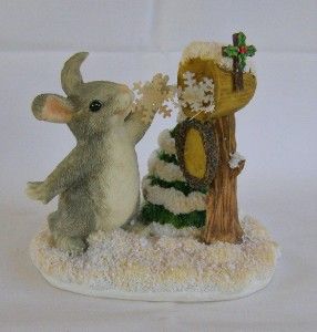 Dean Griff Charming Tails Sending Snow Your Way Bunny Rabbit Christmas 