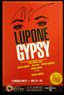 RARE City Center Broadway Sondheim Poster Gypsy Laura Benanti Patti 