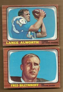1966 Topps Football Lance Alworth 119
