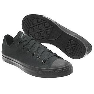New Converse Chuck Taylor All Star Black Mono Ox Low Top Mens and 