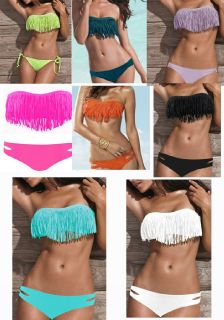   Padded Boho Fringe Dolly Bikini Swimwear Bathing Suit 8 Color