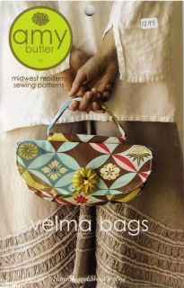 Amy Butler Designs Velma Bags Handbag Shoulder Bag Sewing Pattern 
