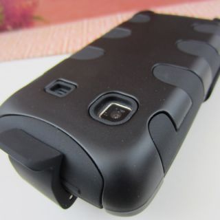 Black Rugged Impact Hard Cover Case Holster for Samsung Galaxy 